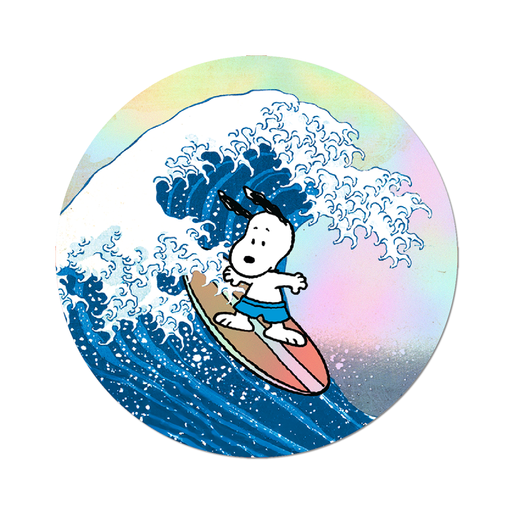 Great Wave Snoopy – Apply Stickers