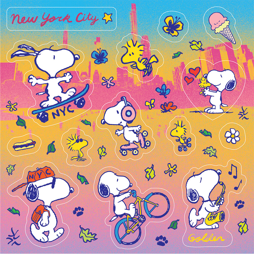 Snoopy in NYC – Apply Stickers