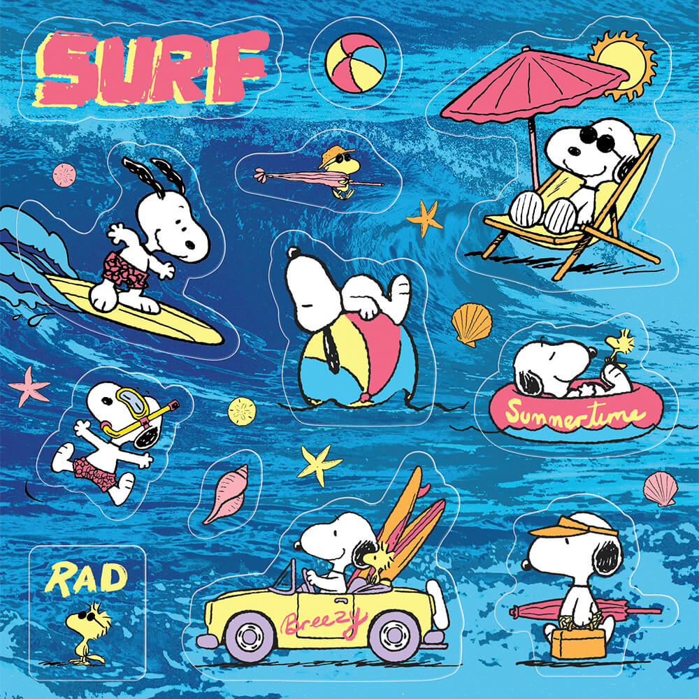 Snoopy Pool Sticker Surfin' Snoopy – Apply Stickers