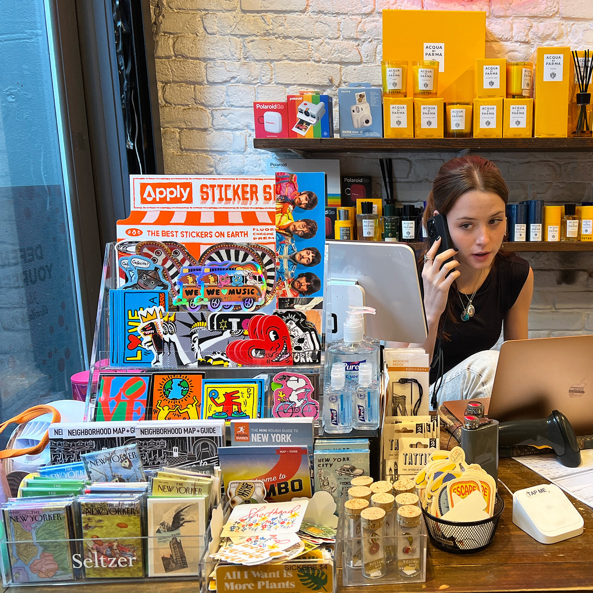 Apply Sticker Shop Display