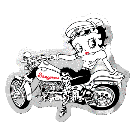 Motorcycle Betty Boop